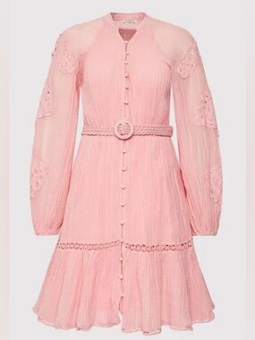 Guess Coral Textured Casual Dress